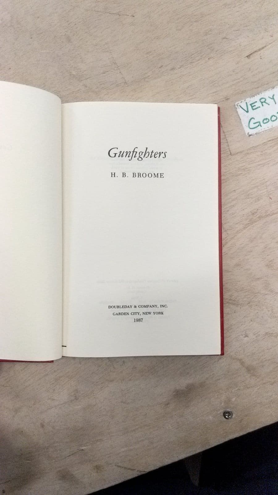 Gunfighters by H. B. Broome - title page