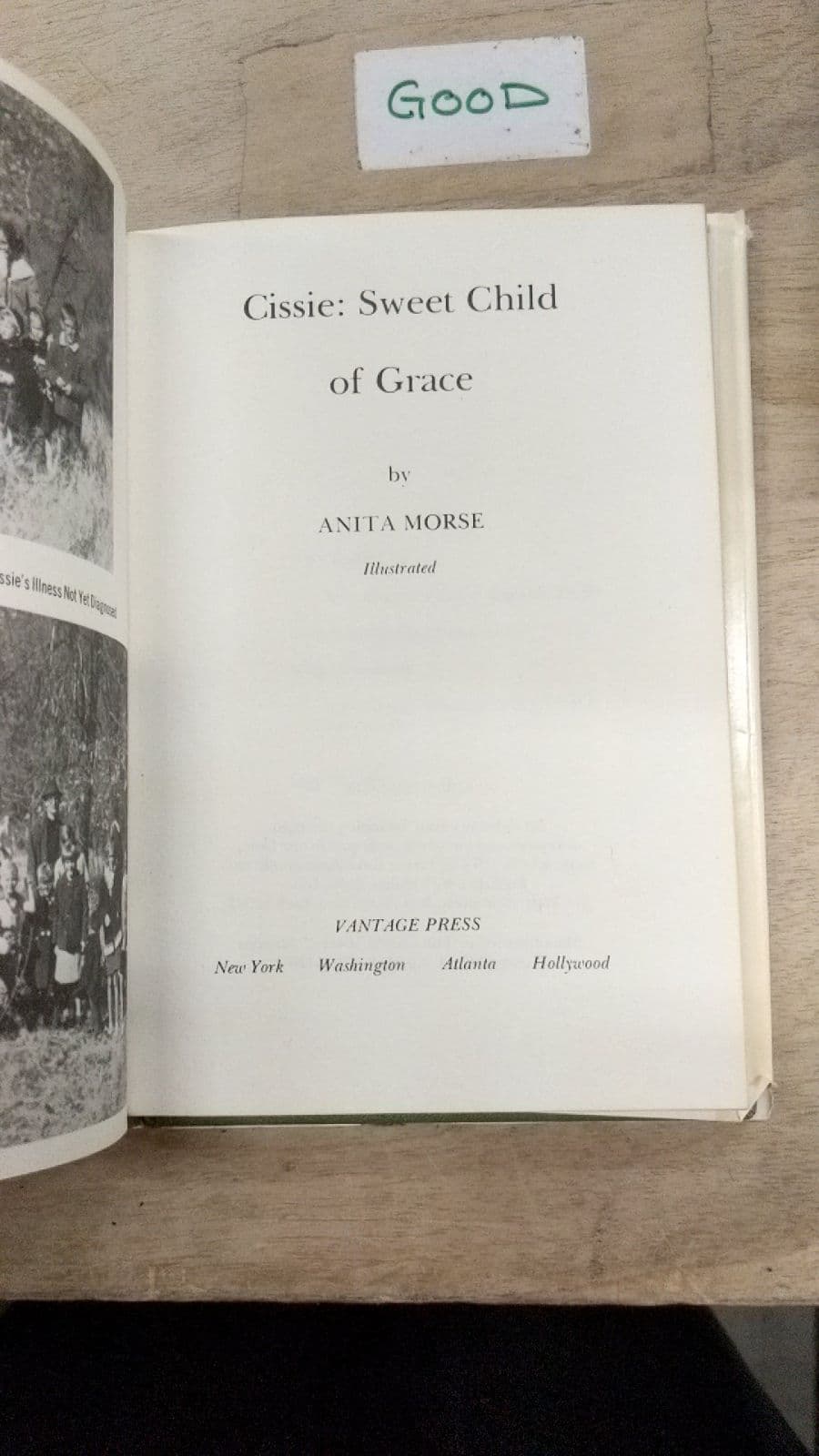 Cissie: Sweet Child of Grace by Anita Morse - title page