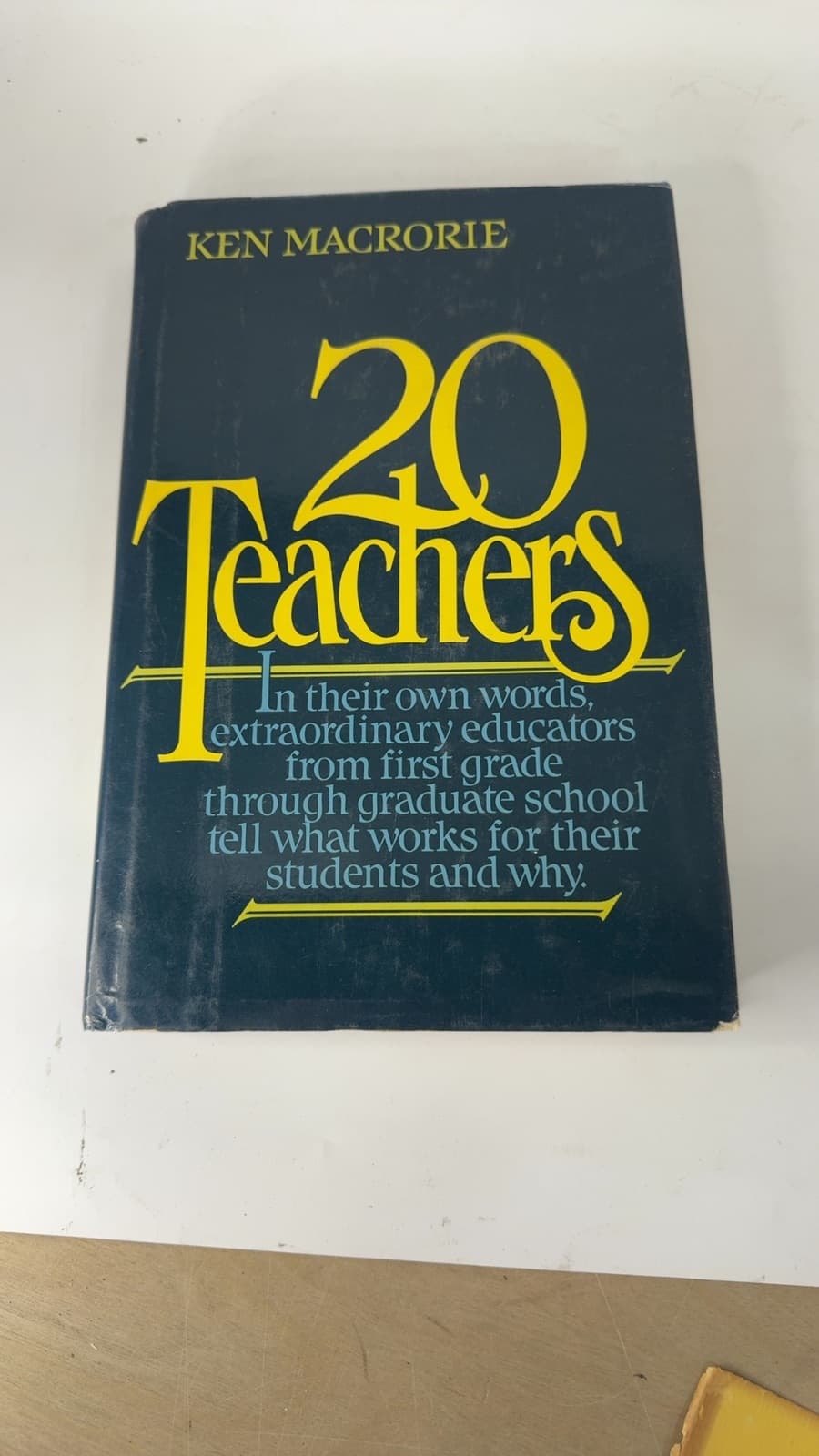 20 Teachers by Ken Macrorie - front cover