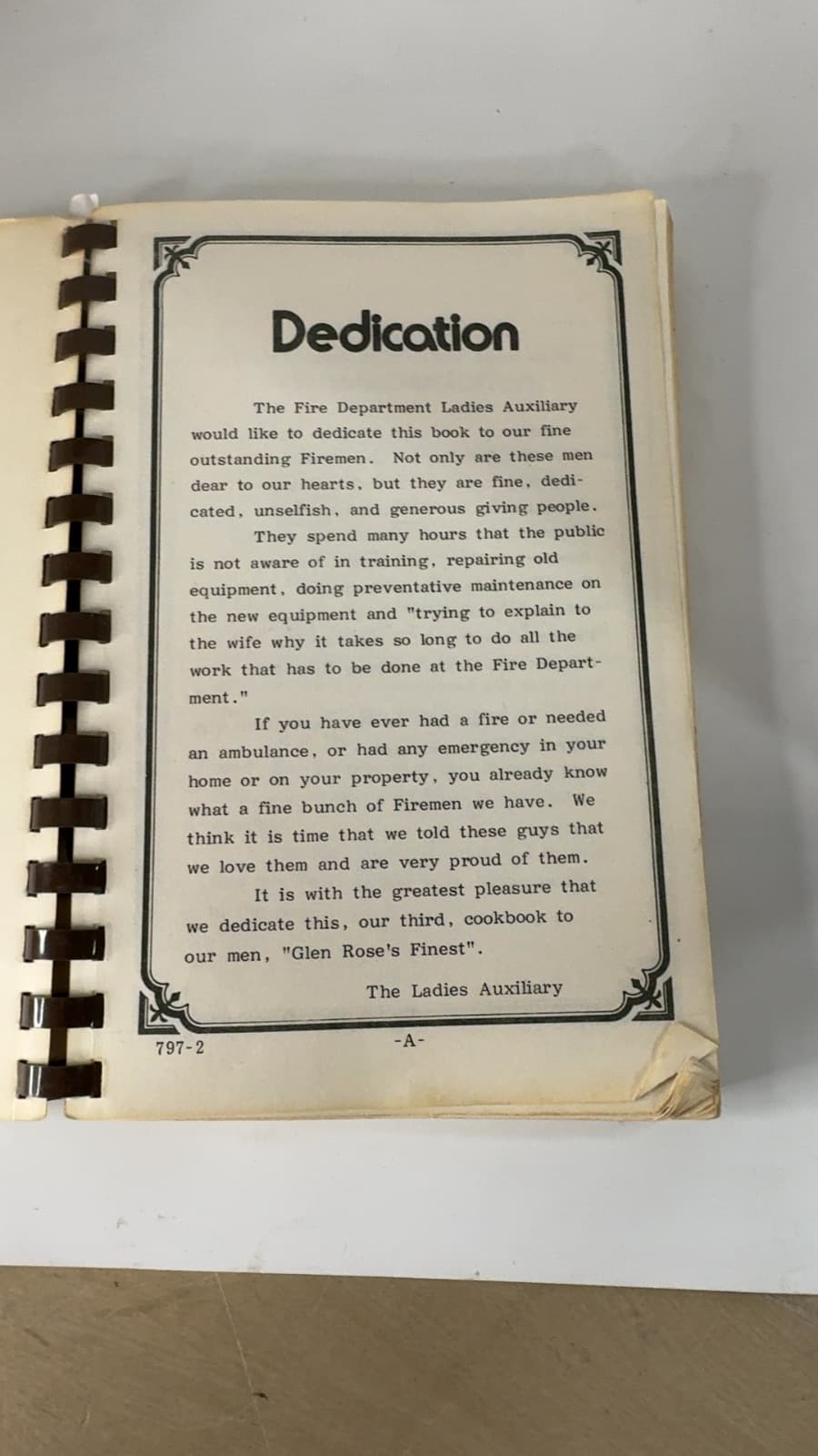 Fireman's Vittles by Glen Rose Volunteer Fire Department Ladies Auxiliary - title page