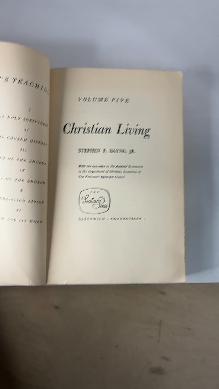 Christian Living by Stephen F. Bayne, Jr. - title page