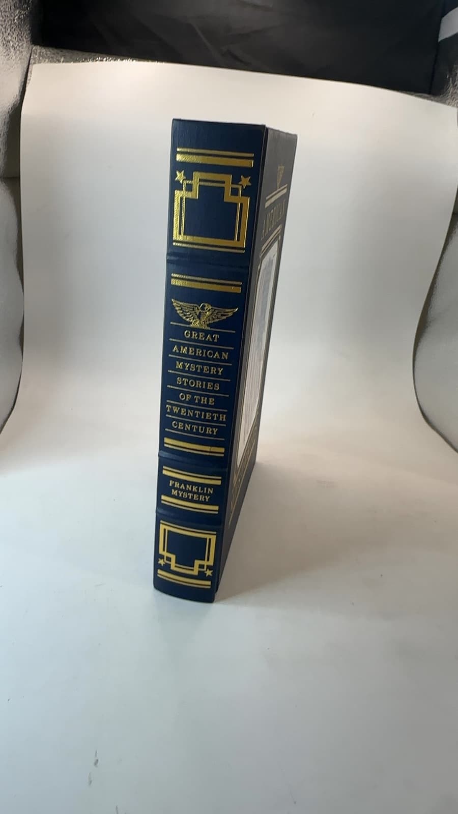 Great American Mystery Stories of the 20th Century by Various - quarter view showing binding condition