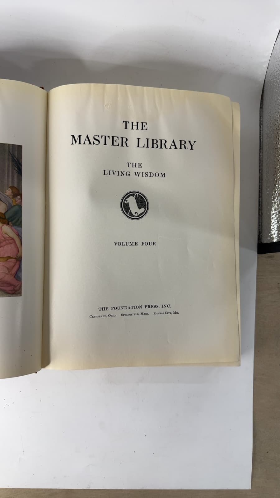 The Master Library: The Living Wisdom - title page