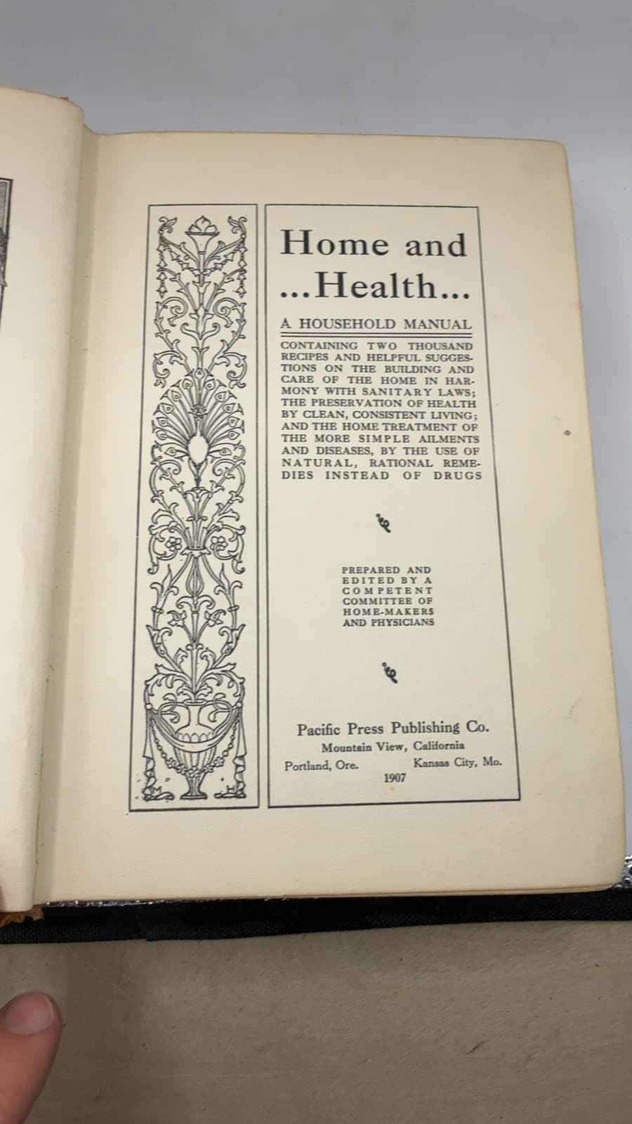 Home and Health - title page