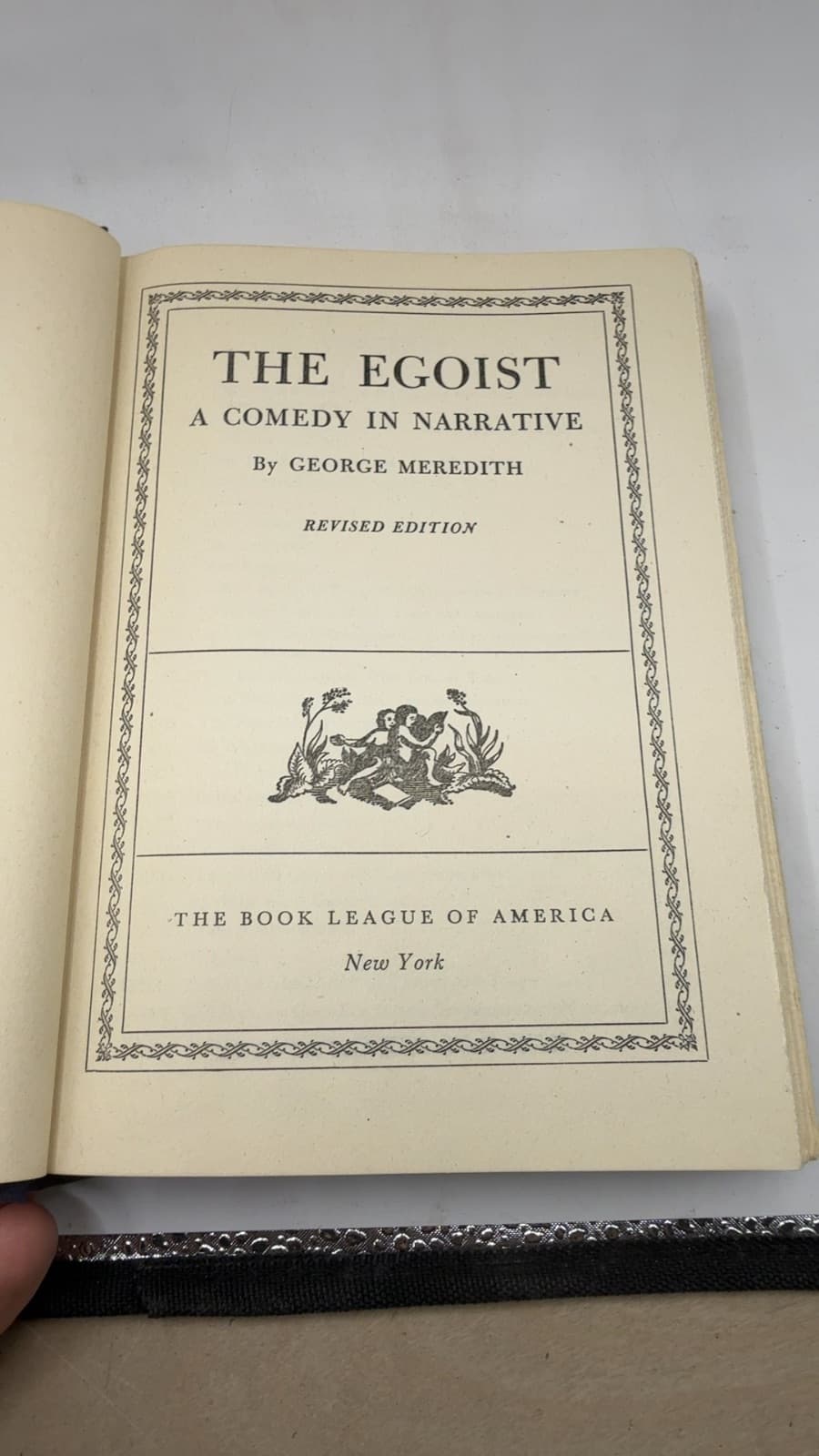 THE Egoist A Comedy IN Narrative by George Meredith - title page