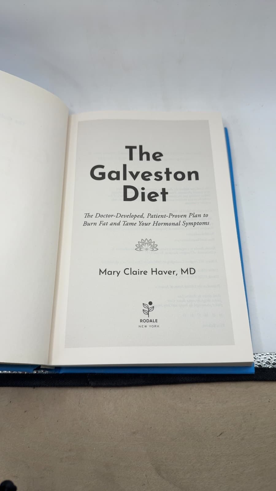 The Galveston Diet by Mary Claire Haver, MD - title page