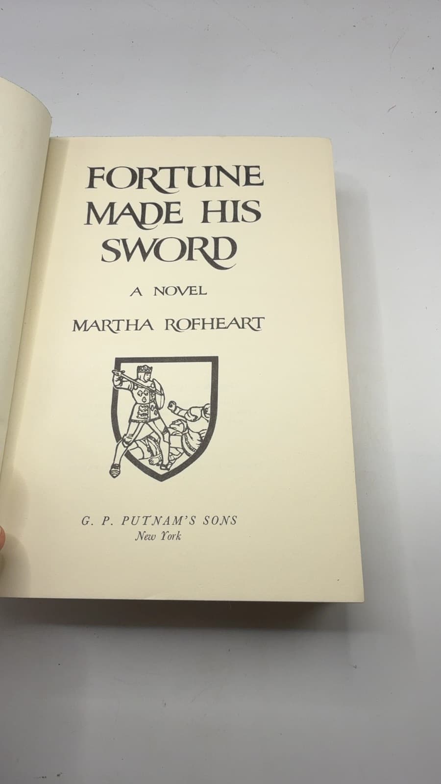 Fortune Made His Sword by Martha Rofheart - title page
