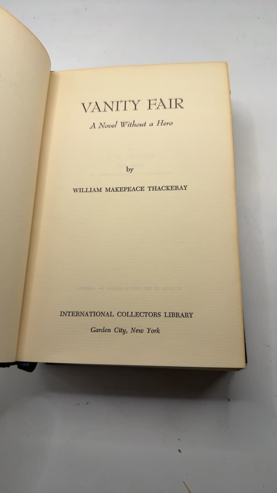 Vanity Fair by William Makepeace Thackeray - title page
