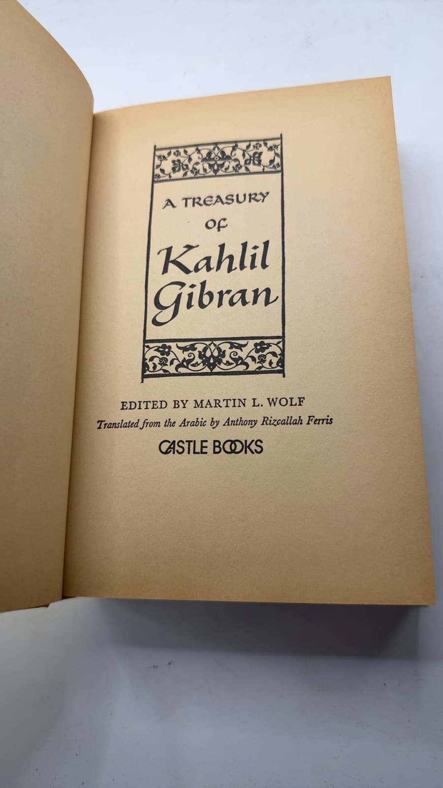 A Treasury of Kahlil Gibran by Kahlil Gibran - title page