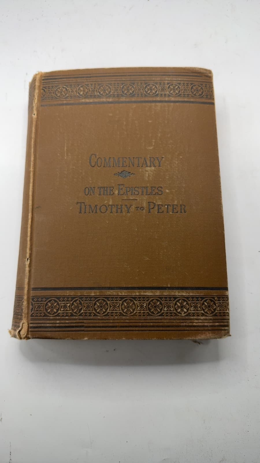 Commentary on the Pastoral Epistles, First and Second Timothy and Titus; and the Epistle to Philemon by H. Harvey, D.D. - front cover