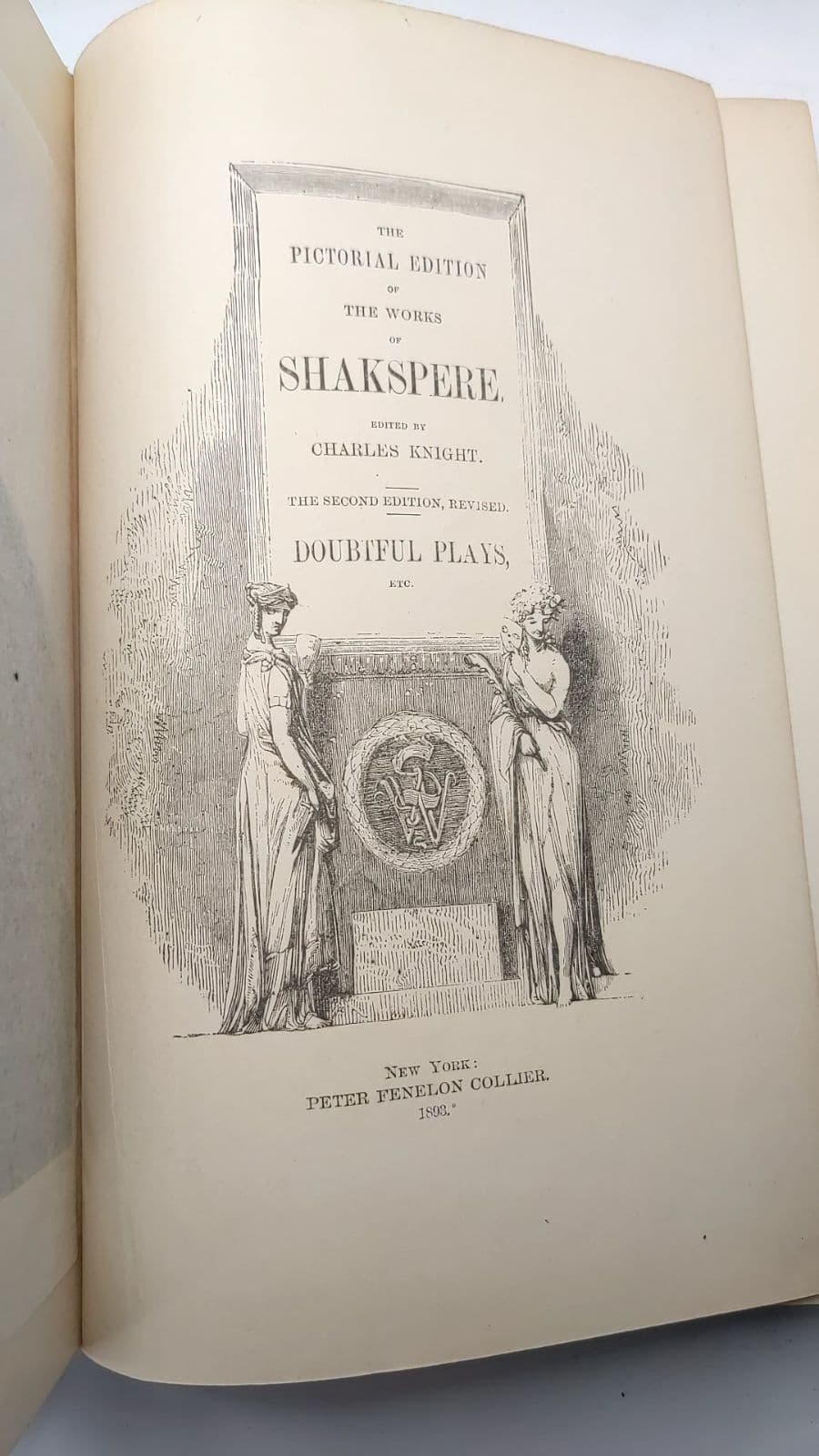 The Pictorial Edition of the Works of Shakspere by Charles Knight - title page
