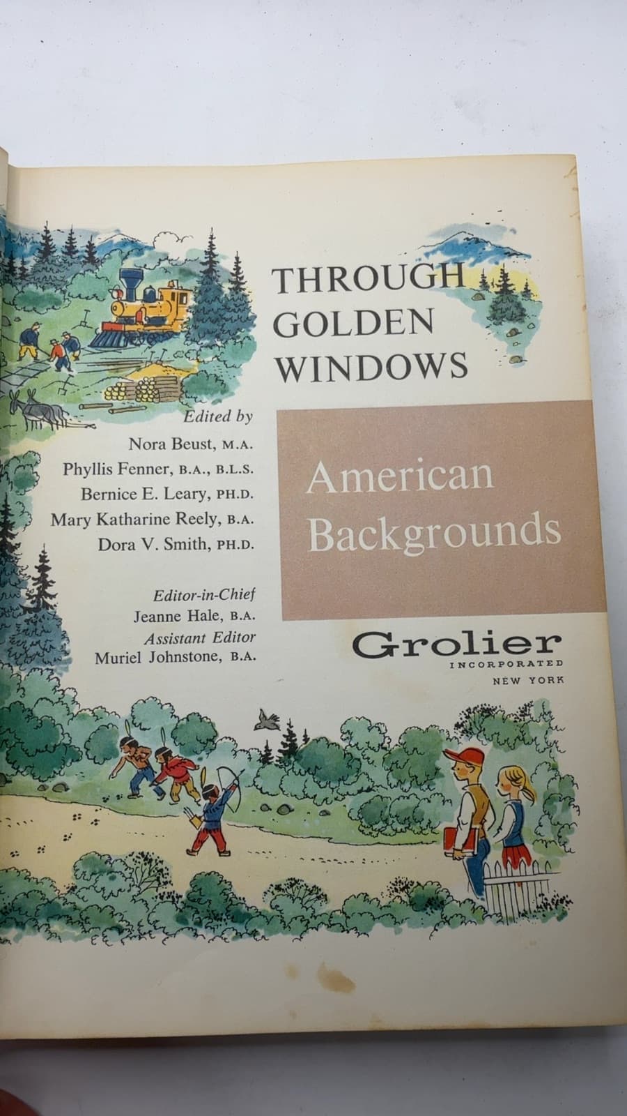 American Backgrounds by Edited by Nora Beust, Phyllis Fenner, Bernice E. Leary, Mary Katharine Reely, Dora V. Smith - title page