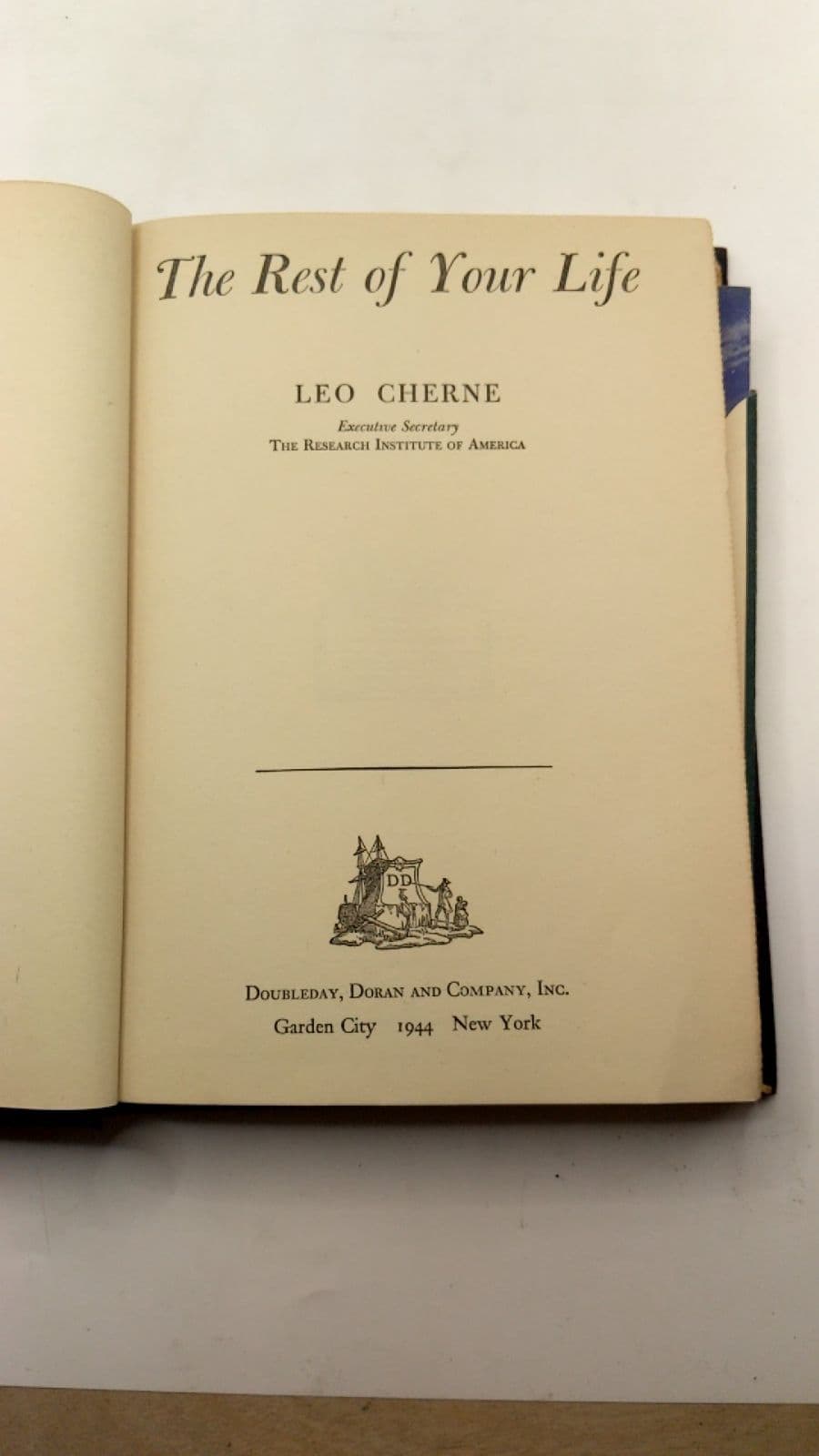 The Rest of Your Life by Leo Cherne - title page