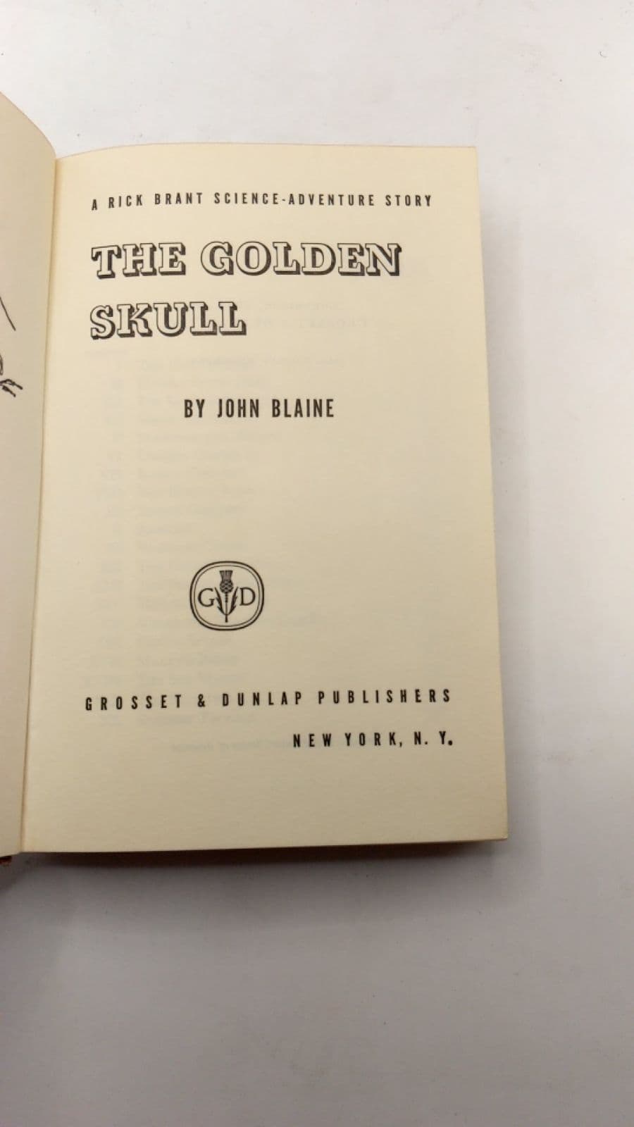 THE Golden Skull by John Blaine - title page