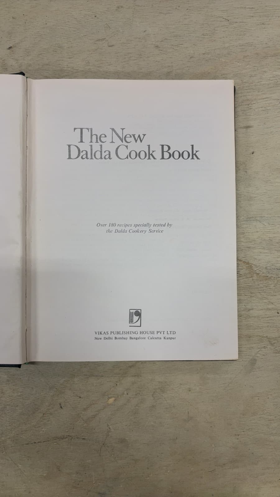 The New Dalda Cook Book by Mrs Perin Narayan - title page
