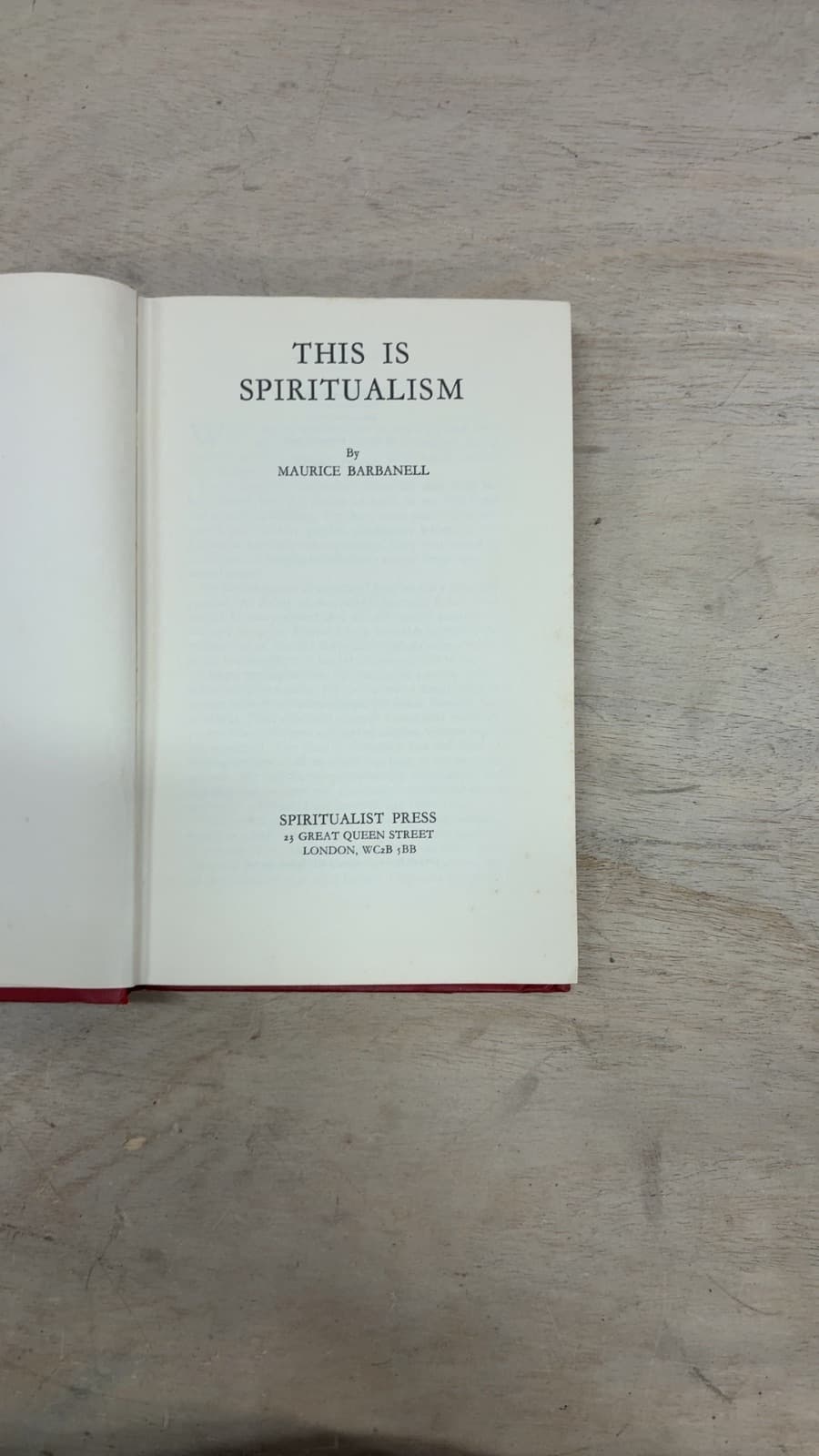 This Is Spiritualism by Maurice Barbanell - title page