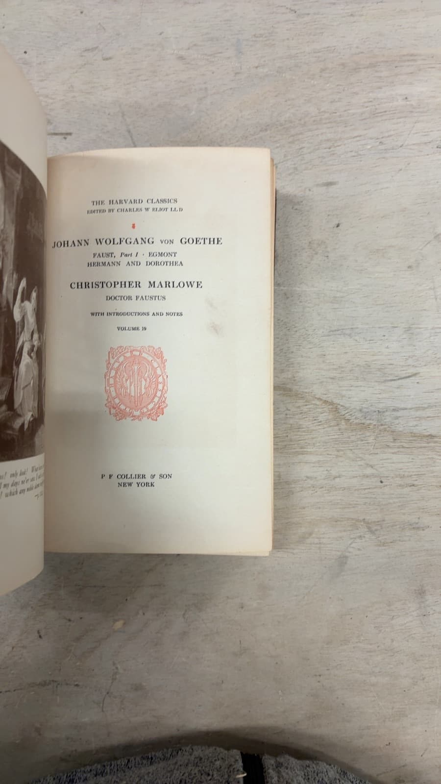 Faust, Egmont, Etc. Doctor Faustus vol.19 by Johann Wolfgang von Goethe, Christopher Marlowe - title page