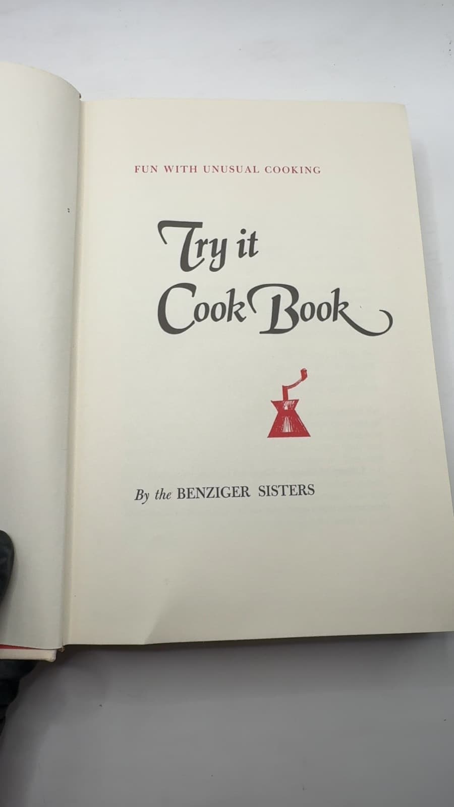 Try it Cook Book by The Benziger Sisters - title page
