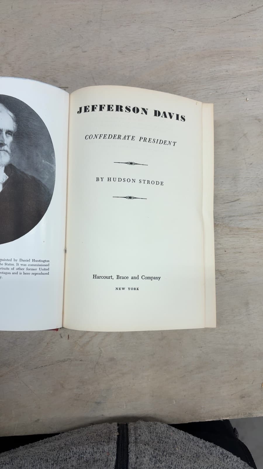 Jefferson Davis: Confederate President by Hudson Strode - title page