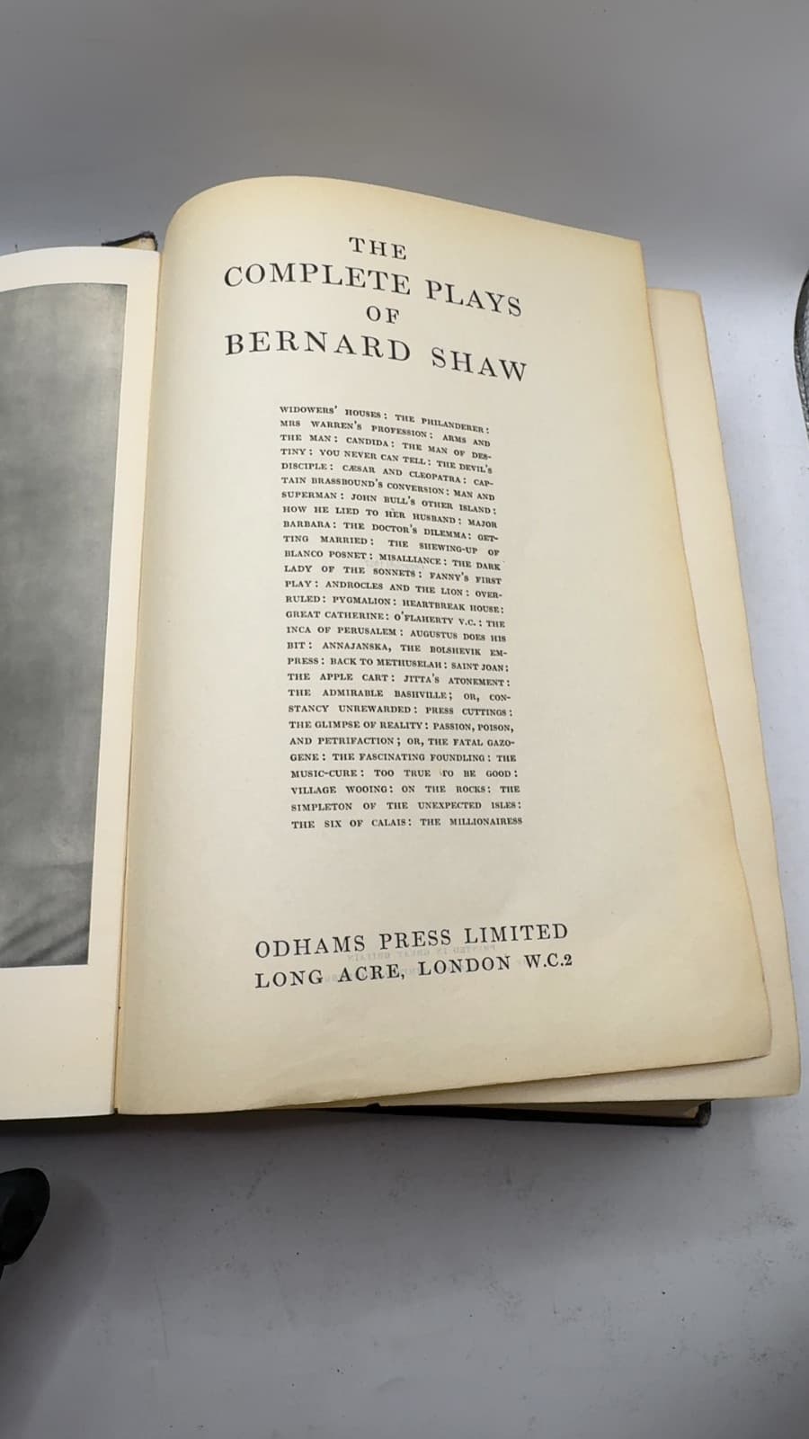 The Complete Plays of Bernard Shaw by Bernard Shaw - title page