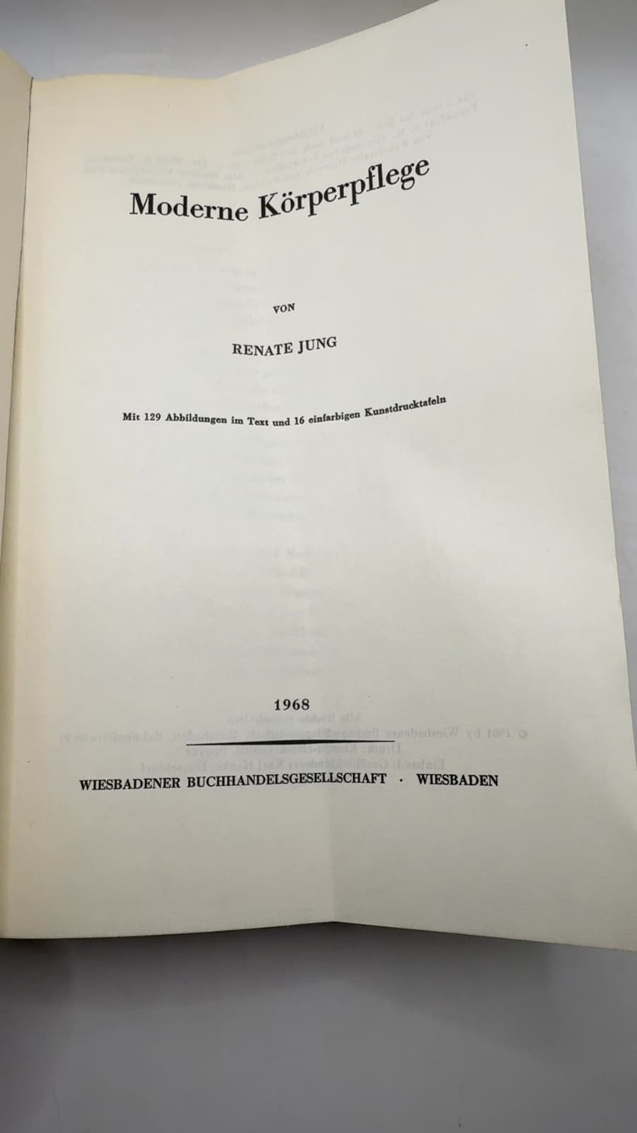 Moderne Körperpflege by Renate Jung - title page