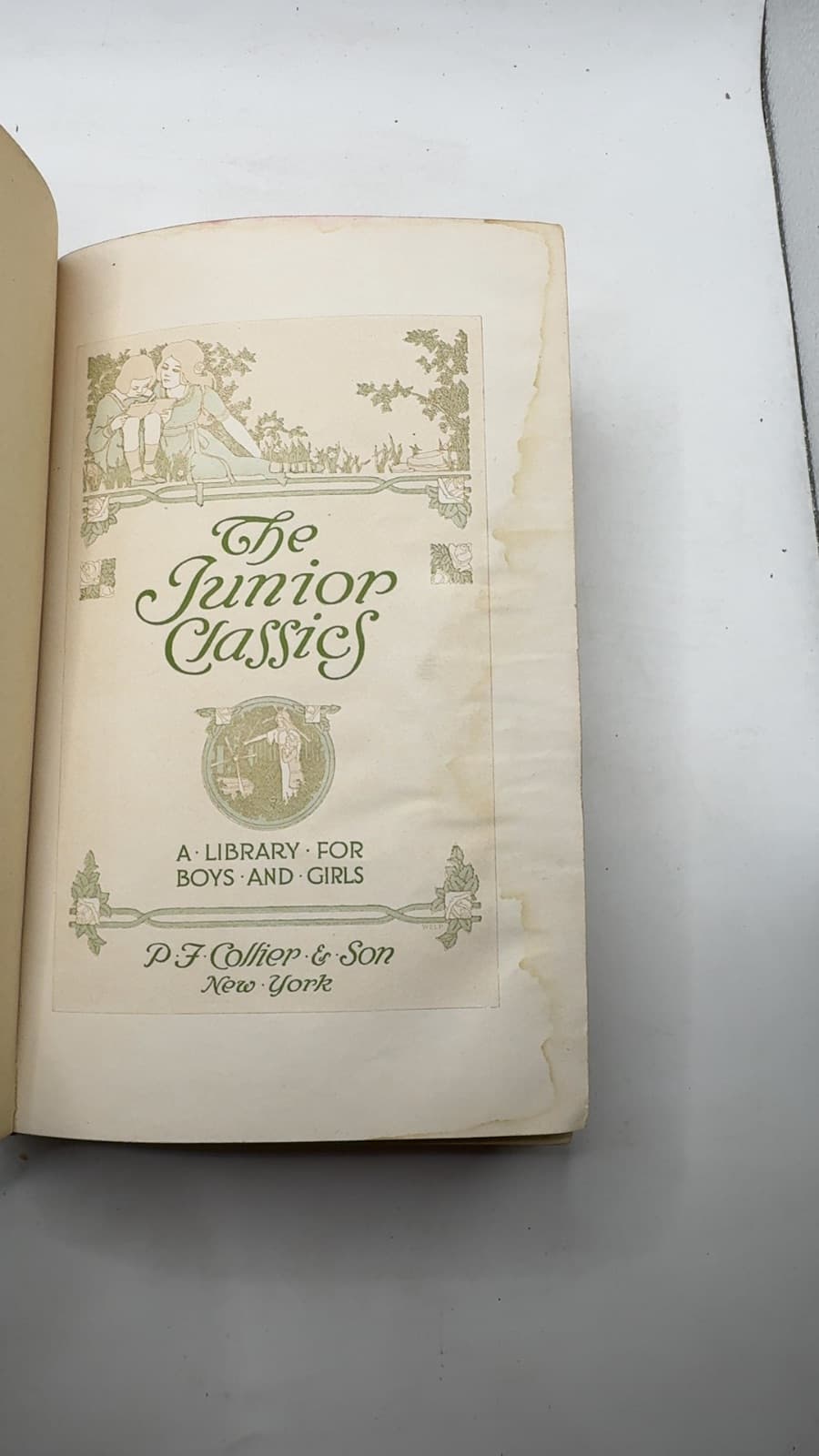 The Junior Classics: A Library for Boys and Girls - title page
