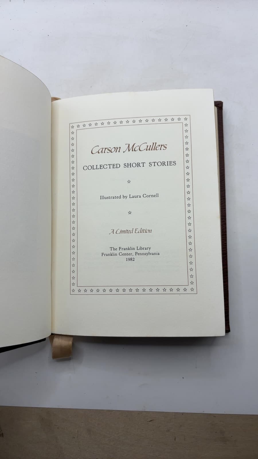 Collected Short Stories by Carson McCullers - title page