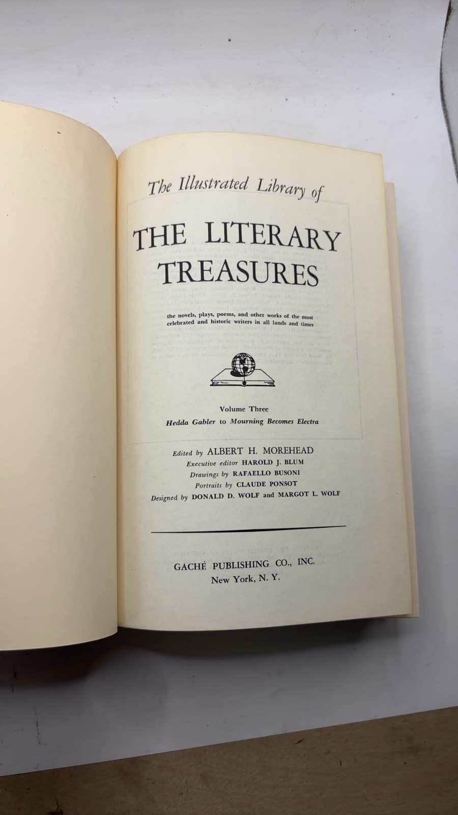 The Illustrated Library of The Literary Treasures by Edited by Albert H. Morehead - title page