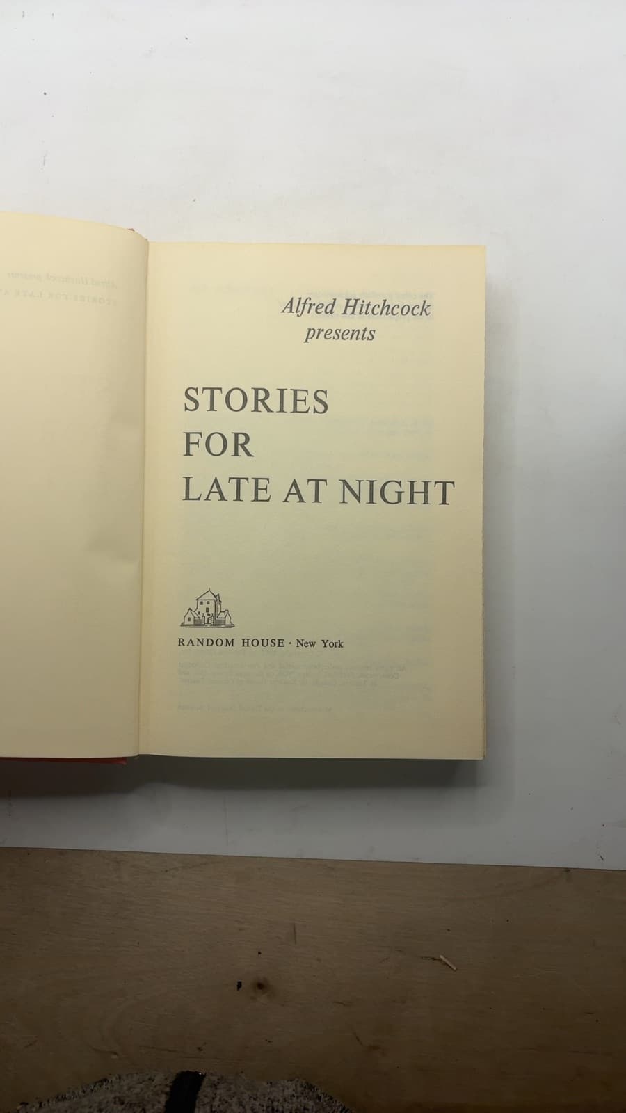 Alfred Hitchcock Presents Stories for Late at Night by Alfred Hitchcock - title page
