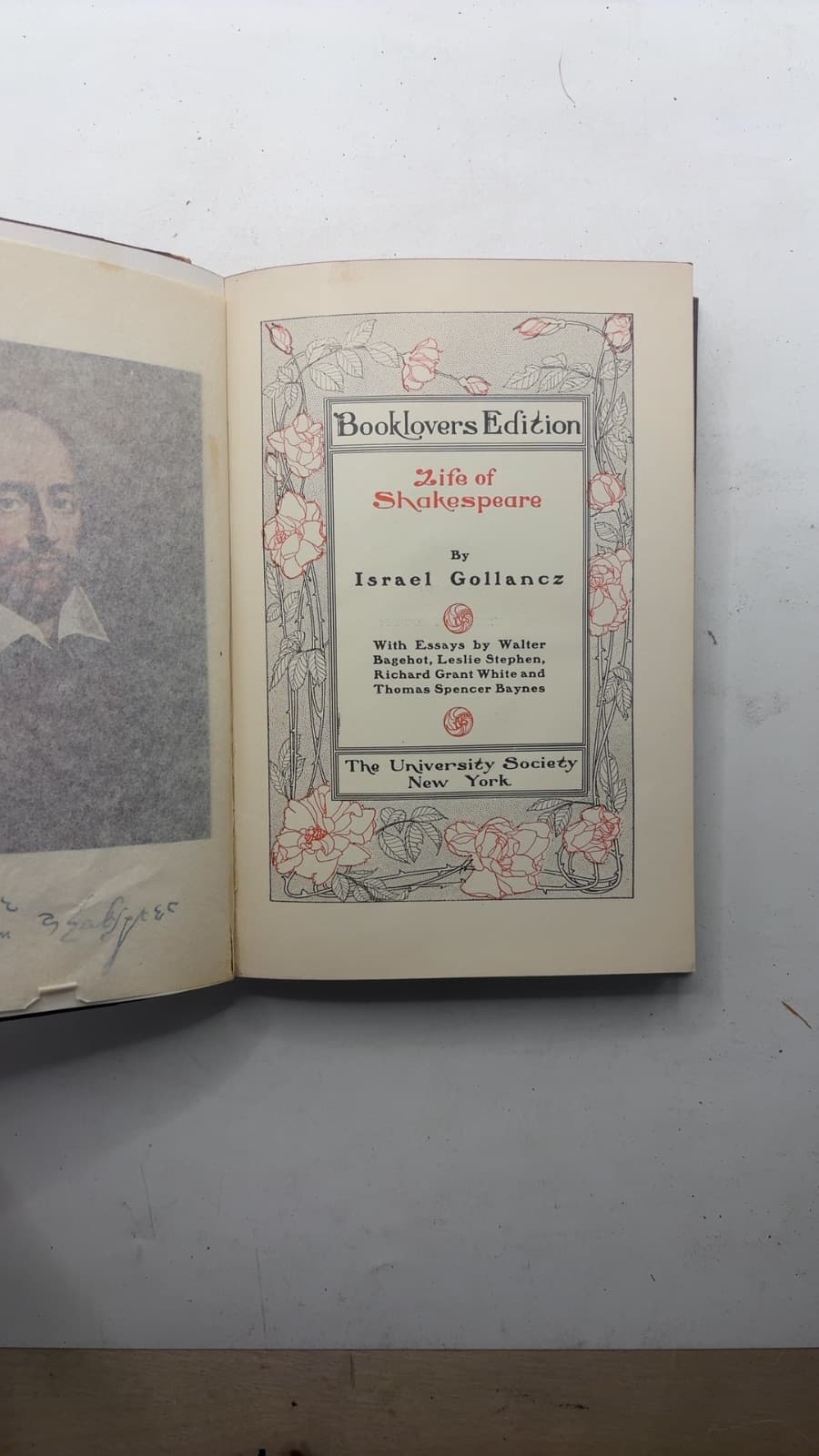 Life of Shakespeare by Israel Gollancz - title page