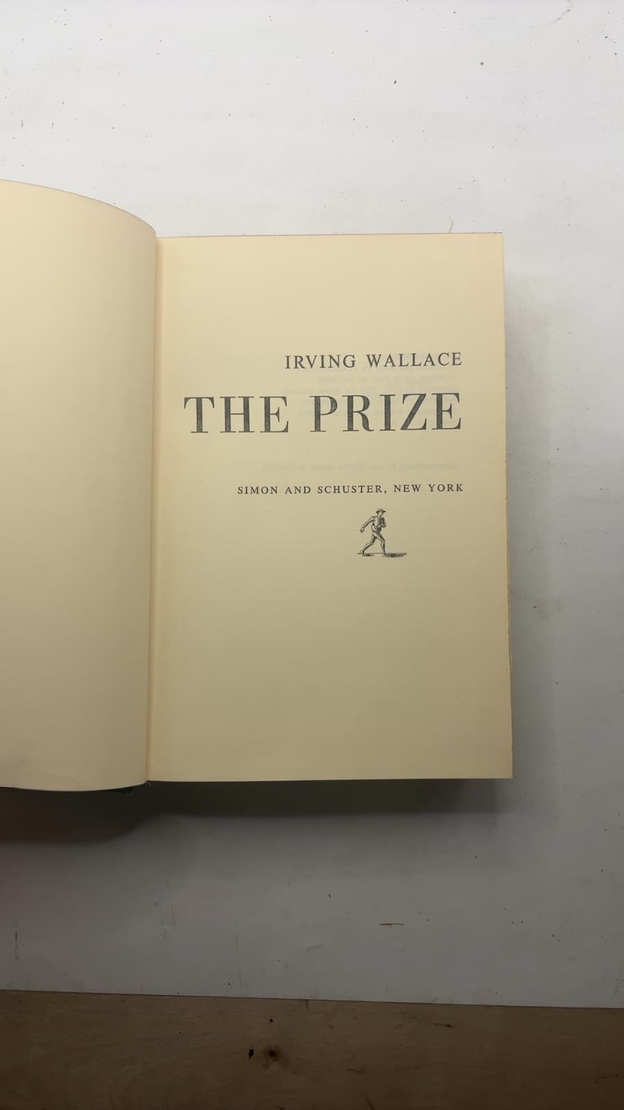 The Prize by Irving Wallace - title page
