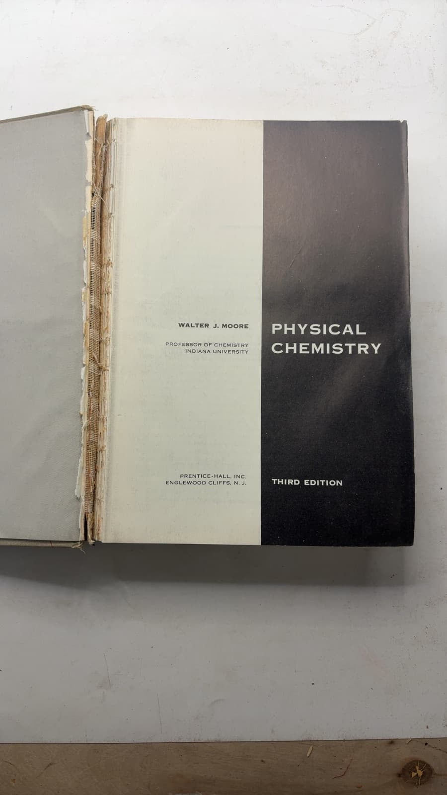 Physical Chemistry by Walter J. Moore - title page
