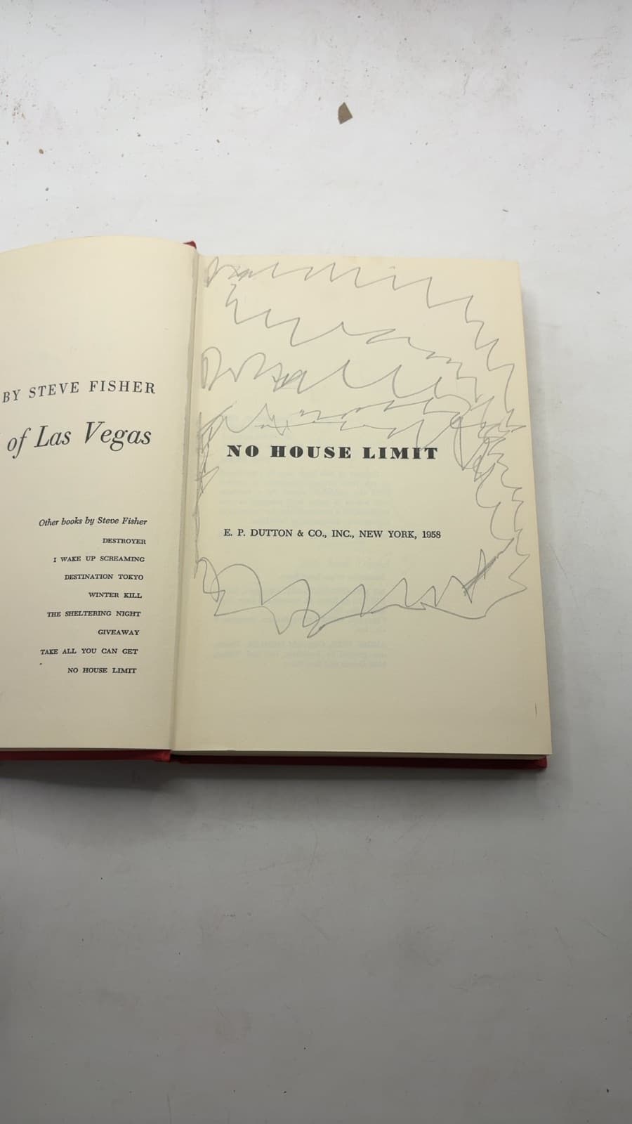 No House Limit by Steve Fisher - title page