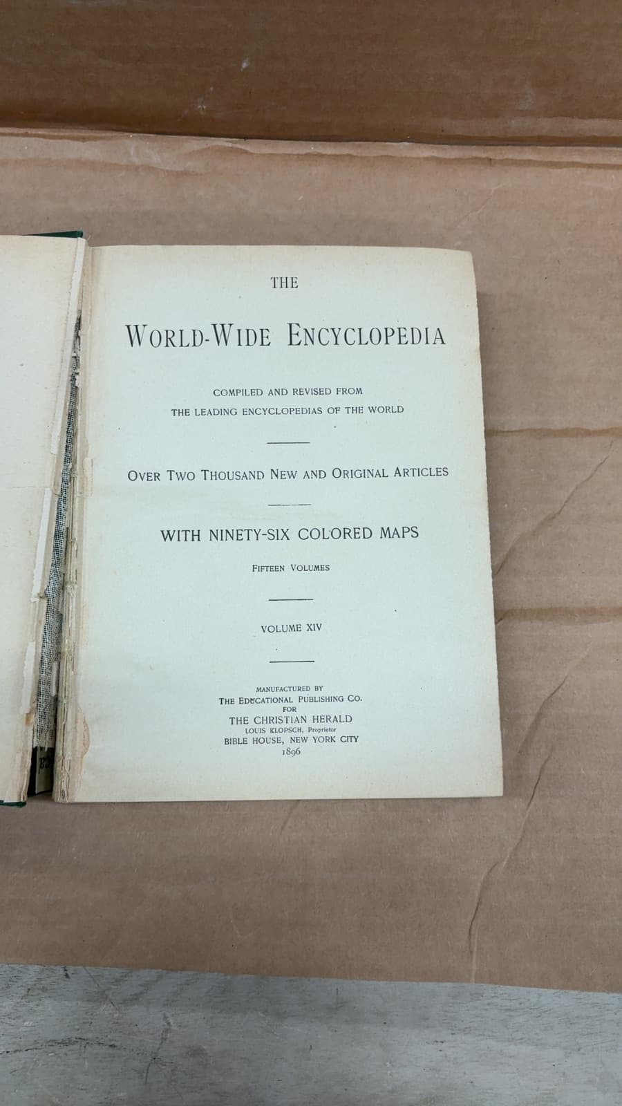 The World-Wide Encyclopedia - title page