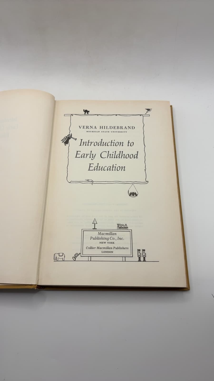 Introduction to Early Childhood Education by Verna Hildebrand - title page