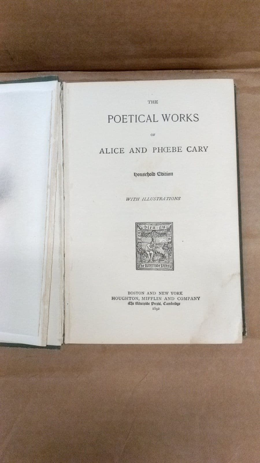 The Poetical Works of Alice and Phoebe Cary by Alice and Phoebe Cary - title page