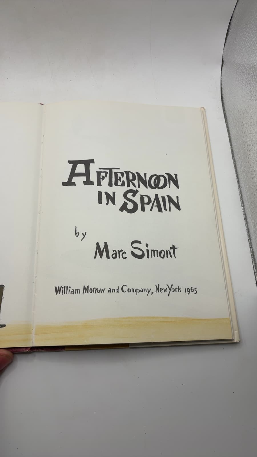 Afternoon in Spain by Marc Simont - title page