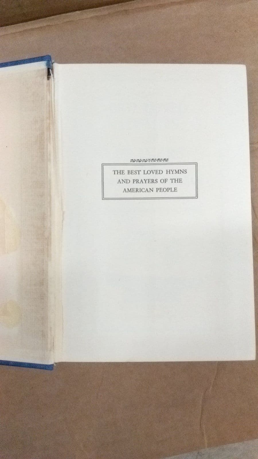 The Best Loved Hymns and Prayers of the American People - title page