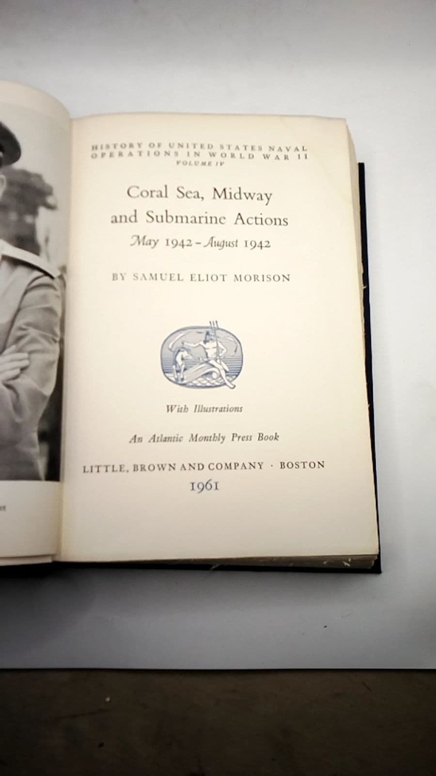 Coral Sea, Midway and Submarine Actions May 1942 - August 1942 Vol. 4  by Samuel Eliot Morison - title page
