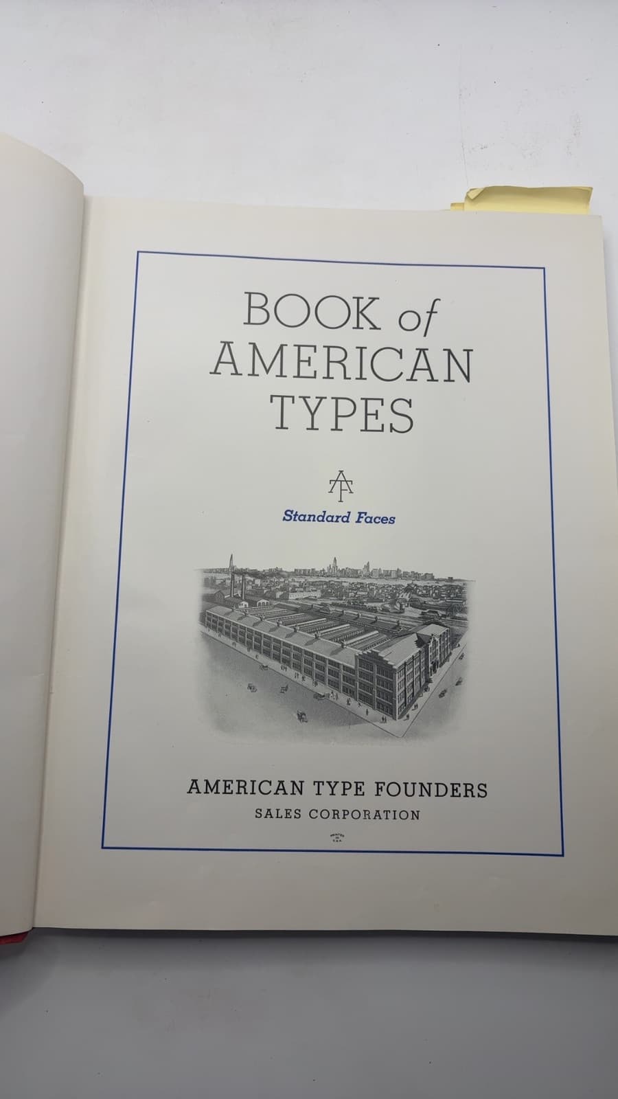 Book of American Types - title page
