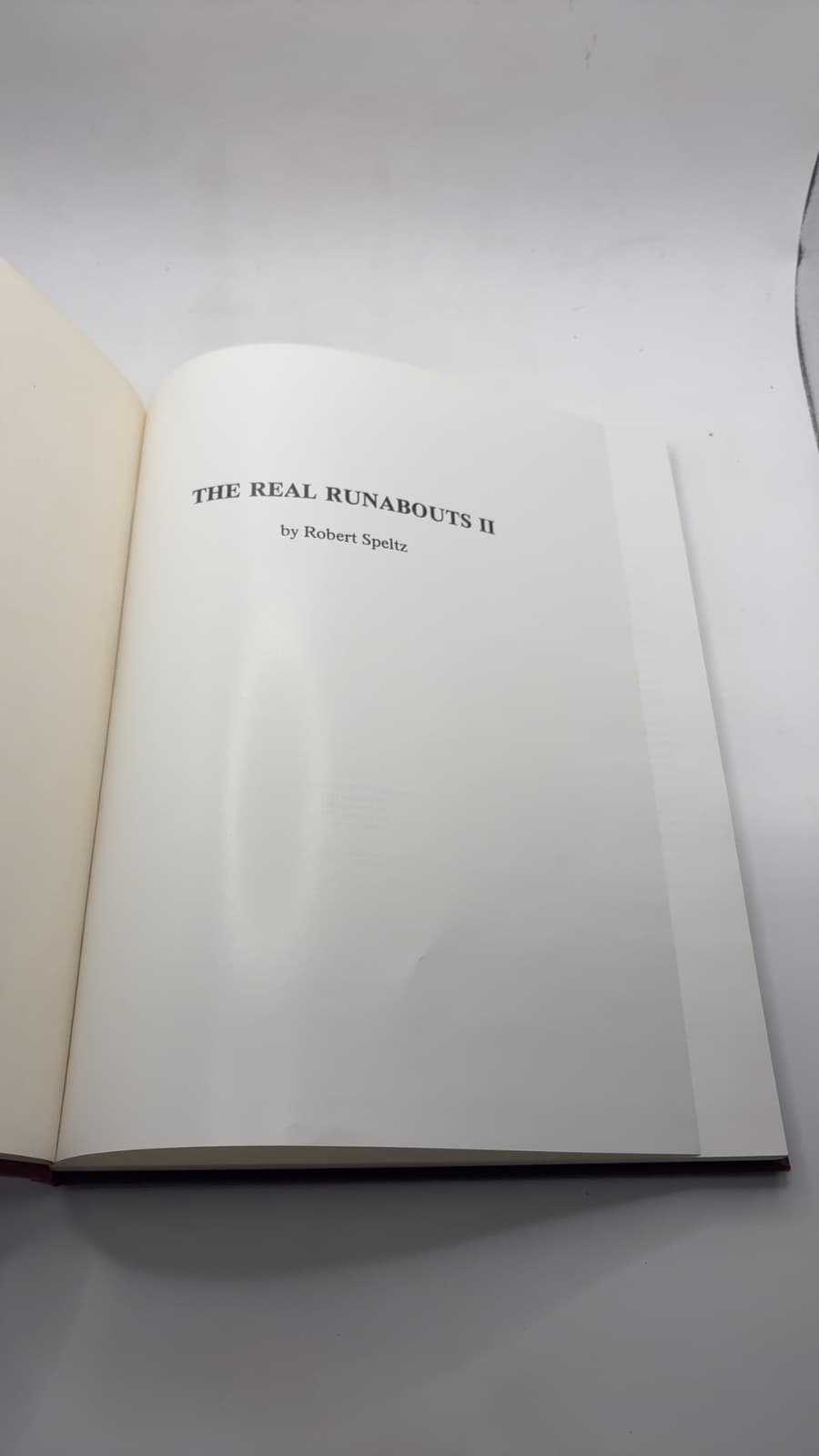 THE Real Runabouts II by Robert Speltz - title page