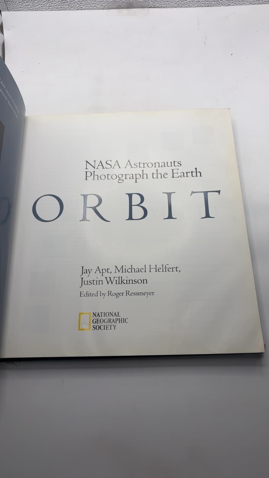 Orbit by Jay Apt, Michael Helfert, Justin Wilkinson - title page