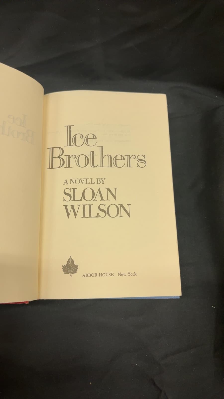 Ice Brothers by Sloan Wilson - title page