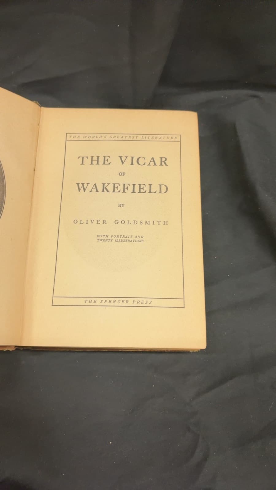 The Vicar of Wakefield by Oliver Goldsmith - title page