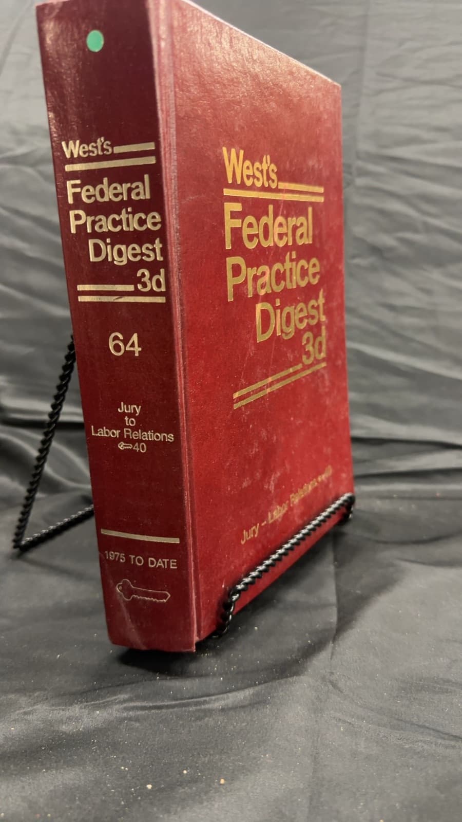 West's Federal Practice Digest 3d - front cover