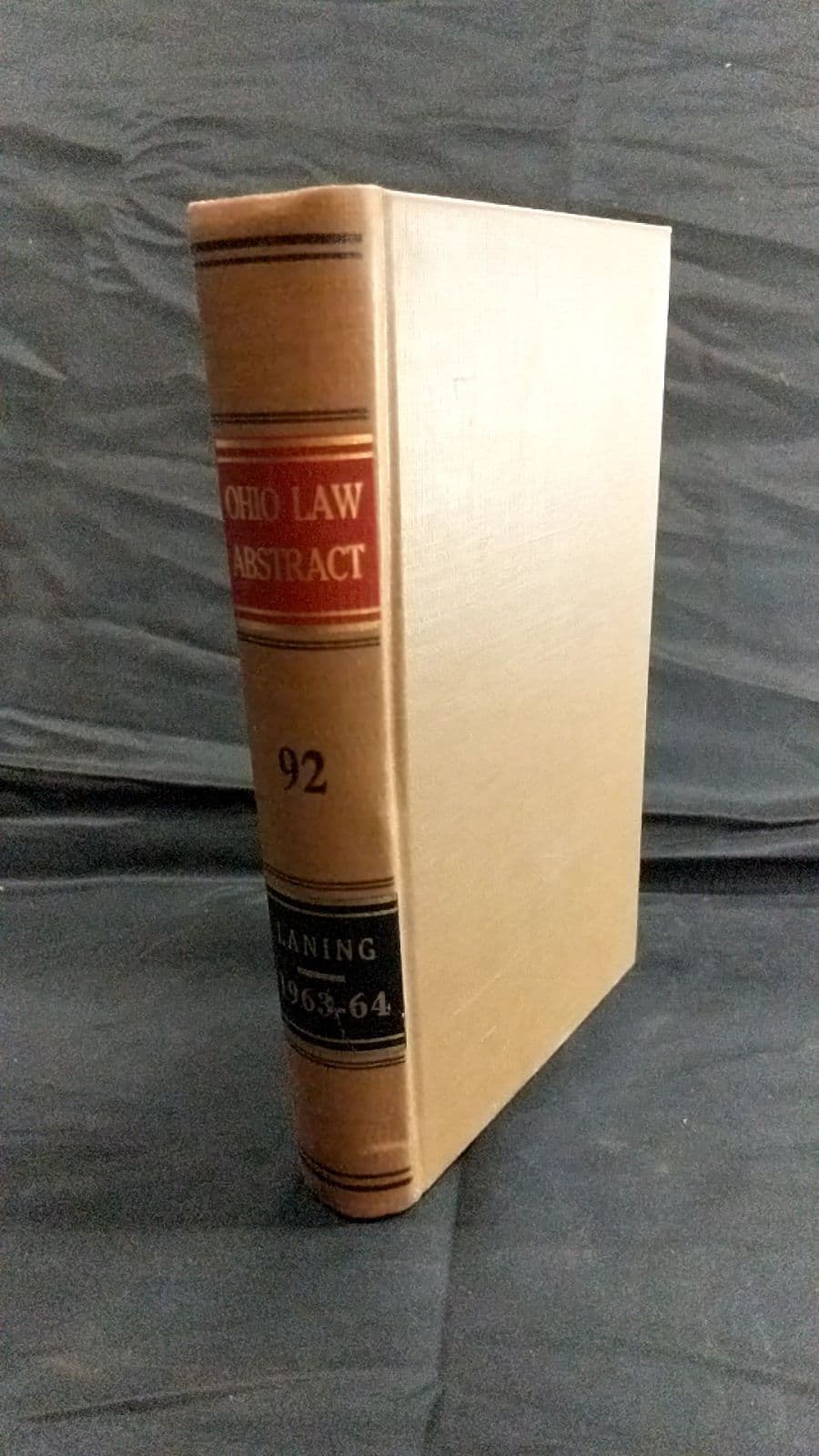 The Ohio Law Abstract Volume 92 by Sheldon R. Laning, Editor - front cover