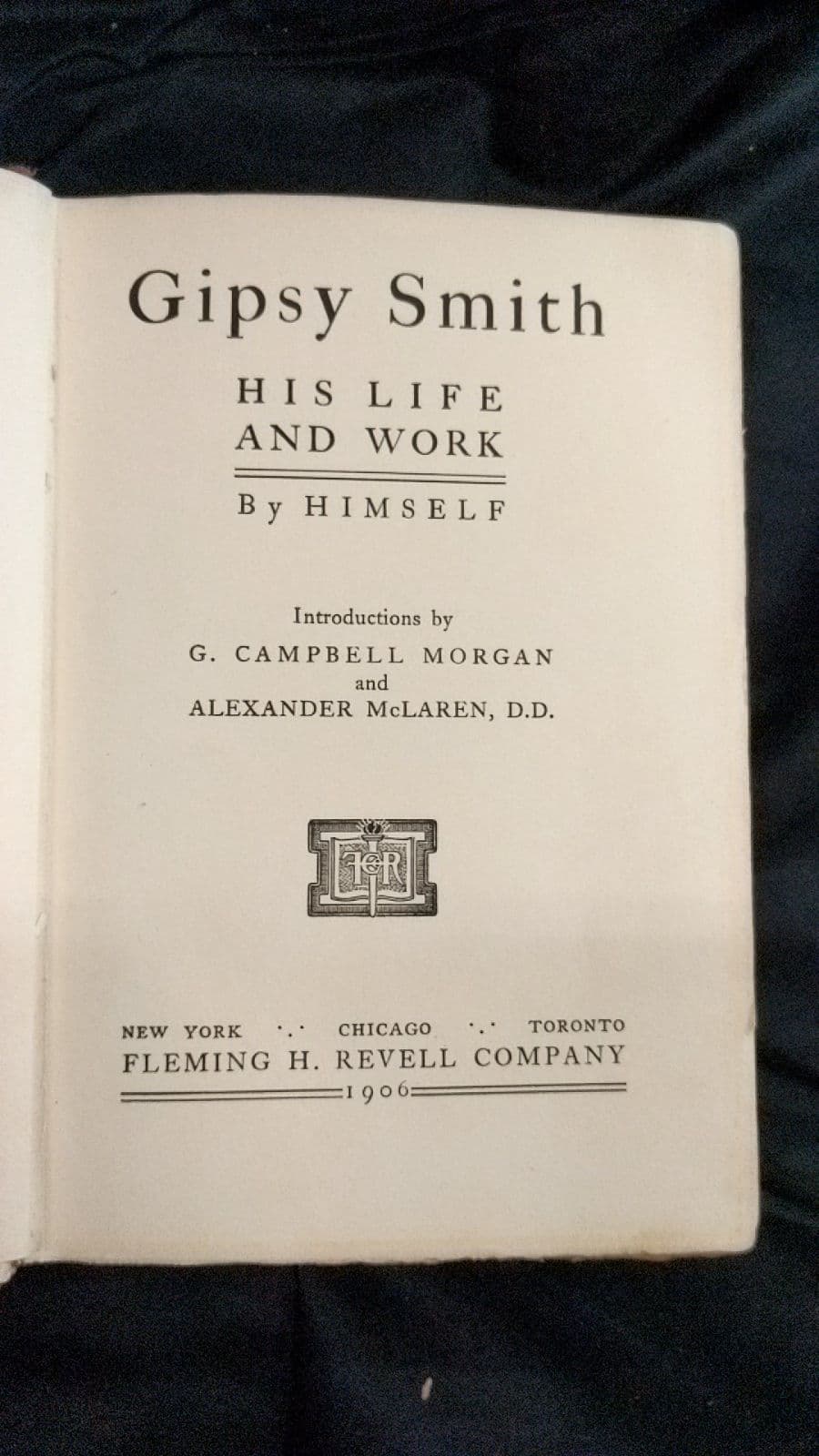 Gipsy Smith: His Life and Work by Gipsy Smith - title page