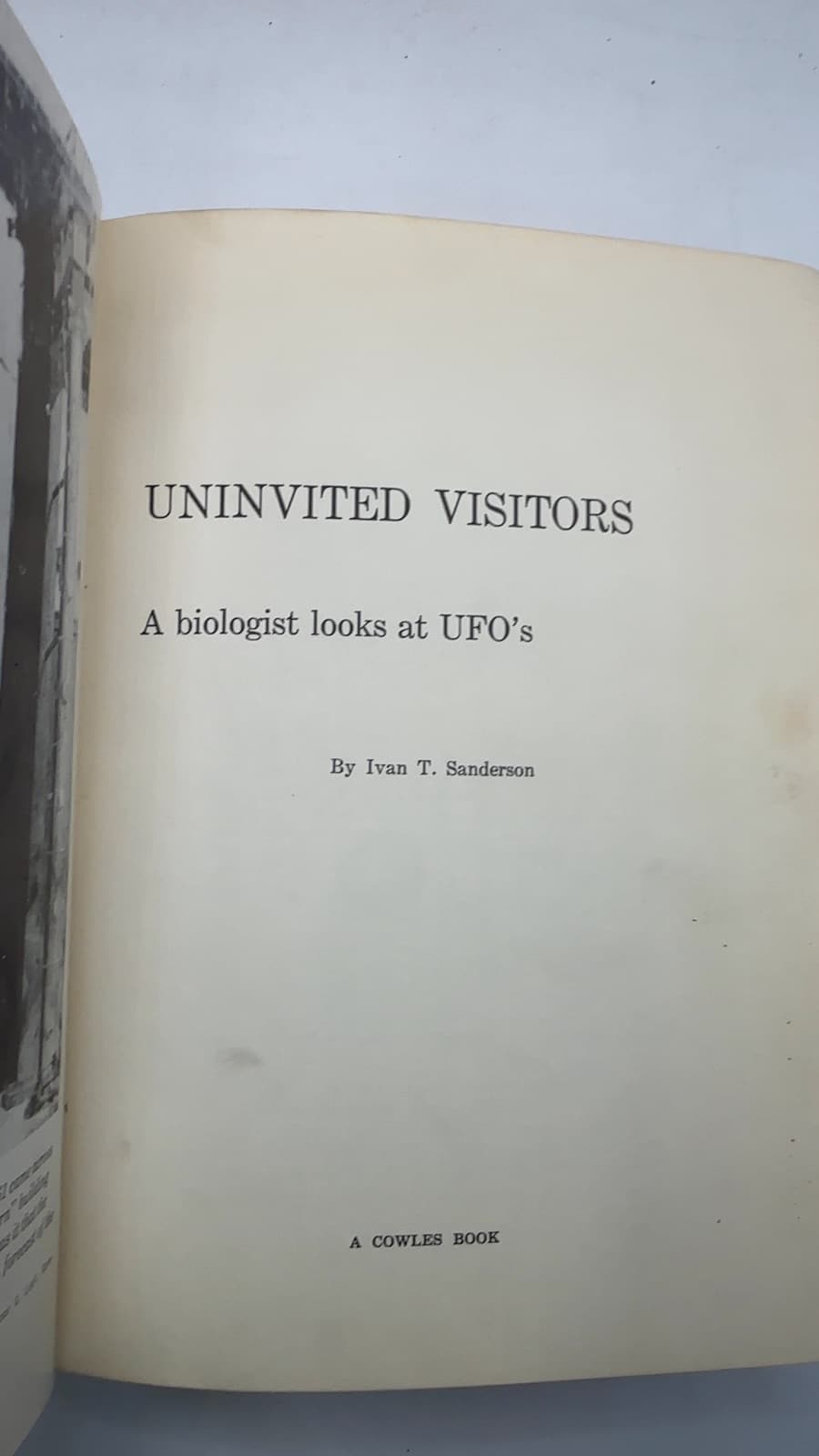 Uninvited Visitors by Ivan T. Sanderson - title page