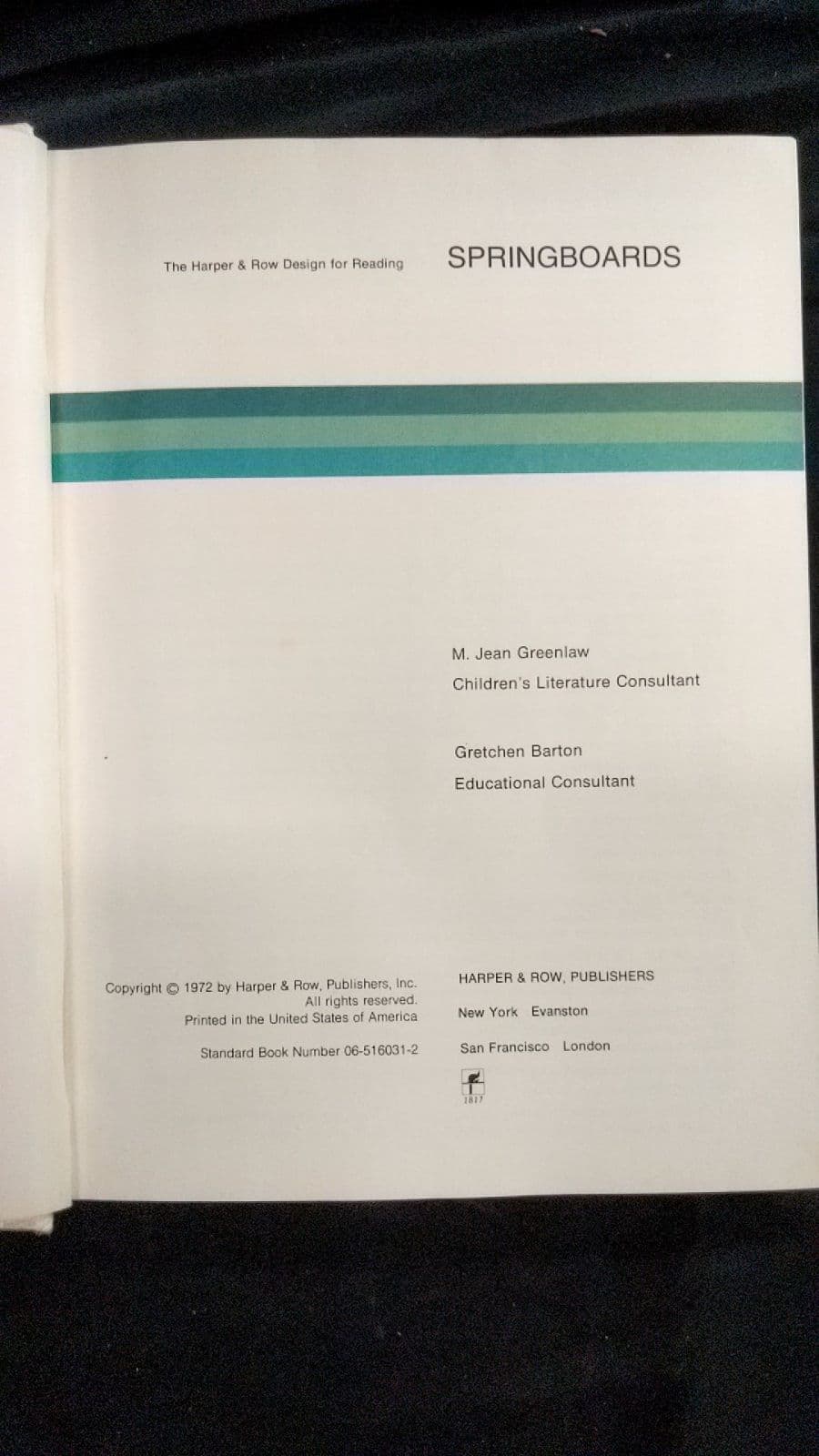 Springboards by M. Jean Greenlaw, Gretchen Barton - title page