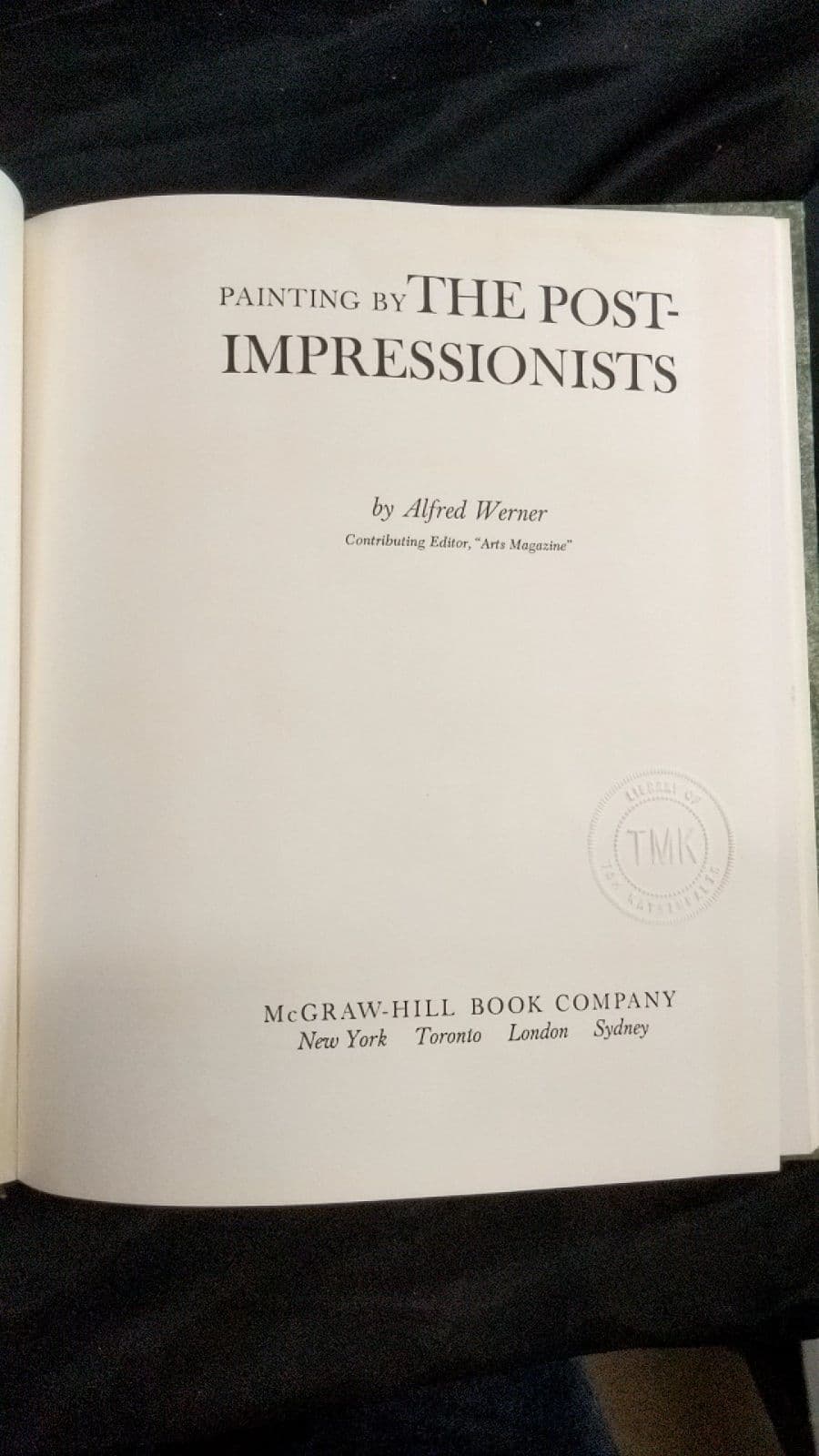 Painting by The Post-Impressionists by Alfred Werner - title page